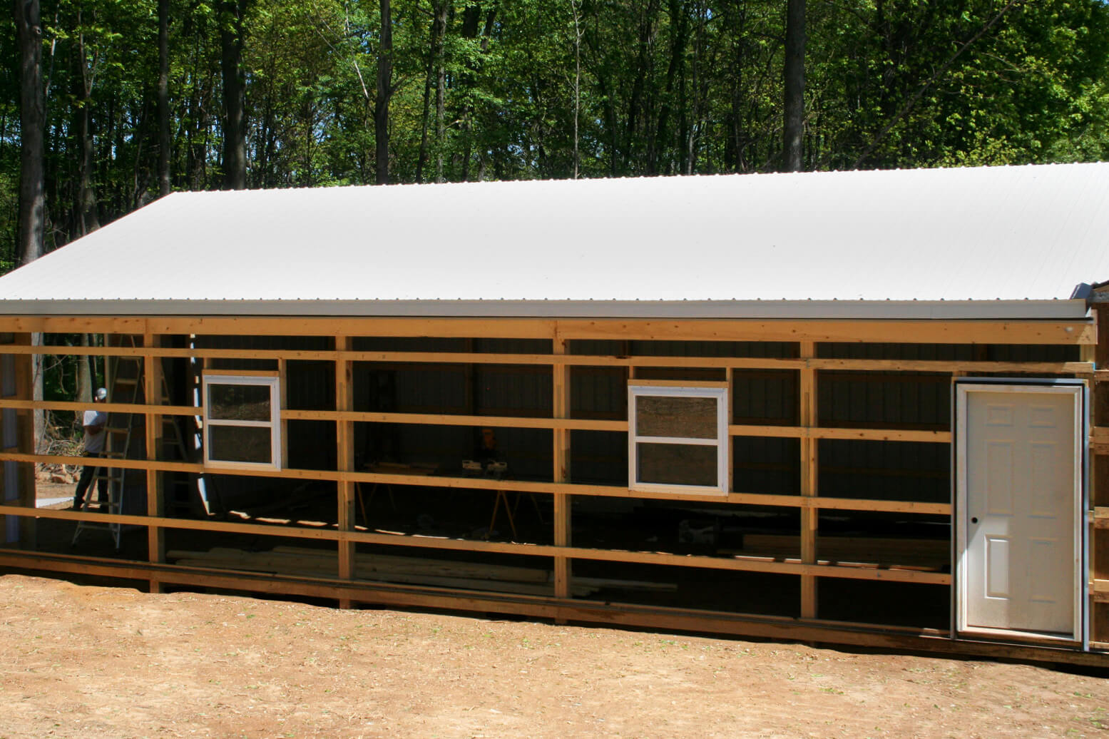 24 X 40 X 10 Pole Building Project By APM Buildings